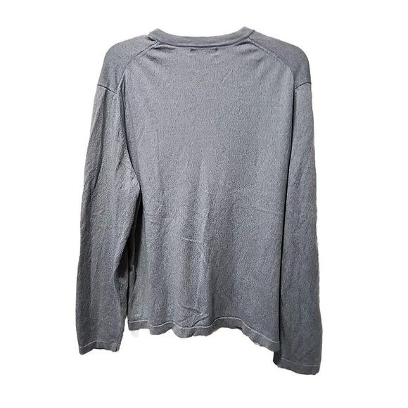 Banana Republic V-Neck Pullover Sweater, Men's Size XL, Cashmere Silk Light Blue - Picture 2 of 5